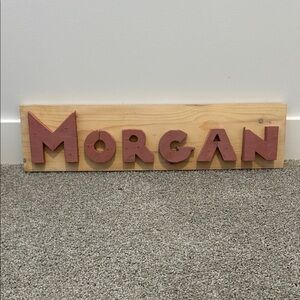 Wooden Name Sign